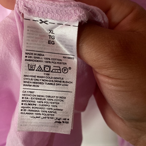 Old Navy NWT Long Sleeve Top size XL in Lilac - Picture 6 of 8